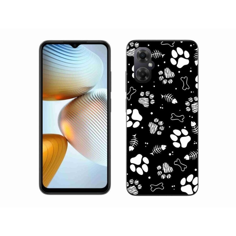 Gelový kryt mmCase na mobil Xiaomi Poco M4 5G - psí tlapky
