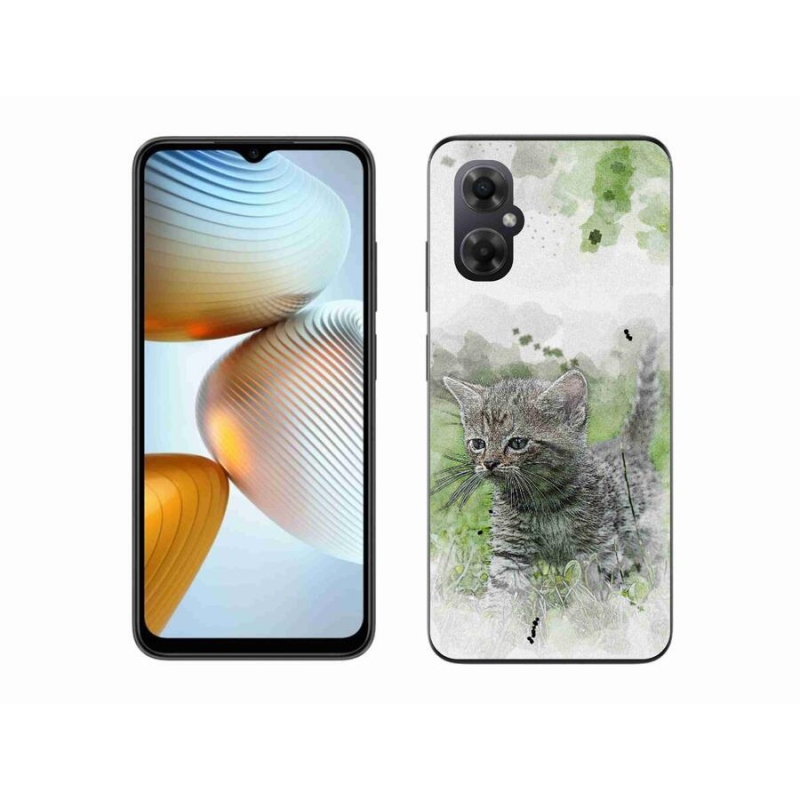 Gelový kryt mmCase na mobil Xiaomi Poco M4 5G - roztomilé kotě 1