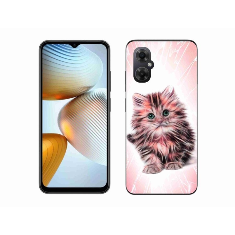 Gelový kryt mmCase na mobil Xiaomi Poco M4 5G - roztomilé kotě