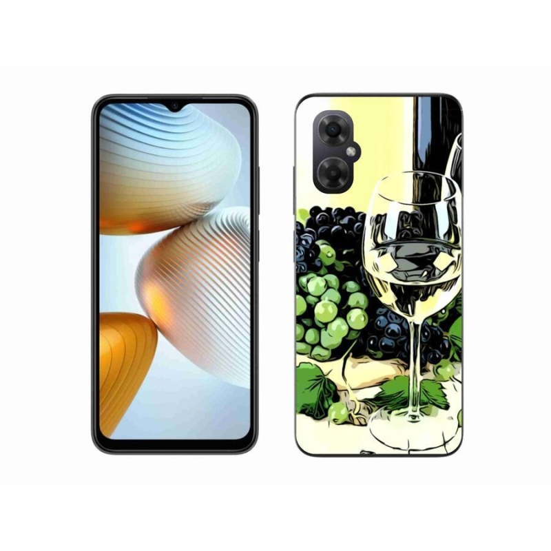 Gelový kryt mmCase na mobil Xiaomi Poco M4 5G - sklenka vína
