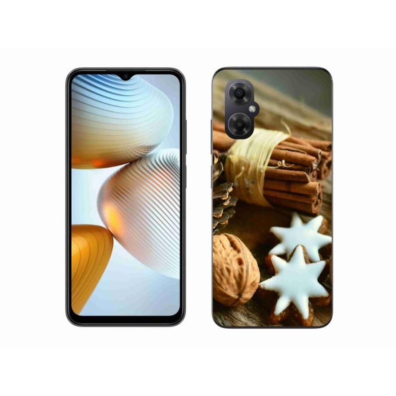 Gelový kryt mmCase na mobil Xiaomi Poco M4 5G - skořice a perníčky