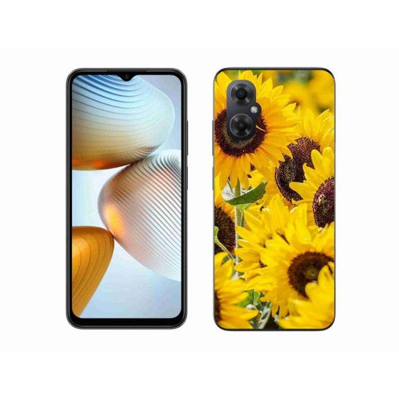 Gelový kryt mmCase na mobil Xiaomi Poco M4 5G - slunečnice