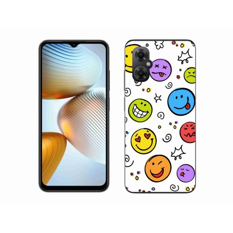 Gelový kryt mmCase na mobil Xiaomi Poco M4 5G - smajlíci