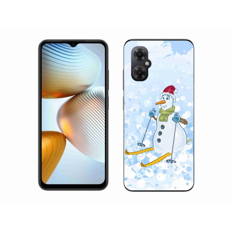 Gelový kryt mmCase na mobil Xiaomi Poco M4 5G - sněhulák