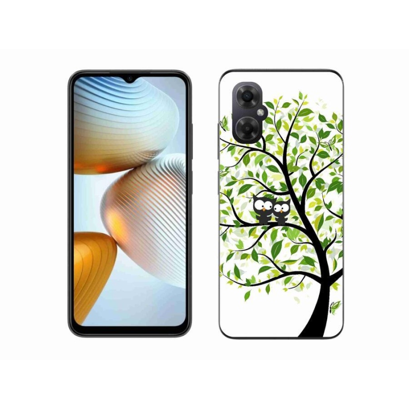 Gelový kryt mmCase na mobil Xiaomi Poco M4 5G - sovičky na stromě
