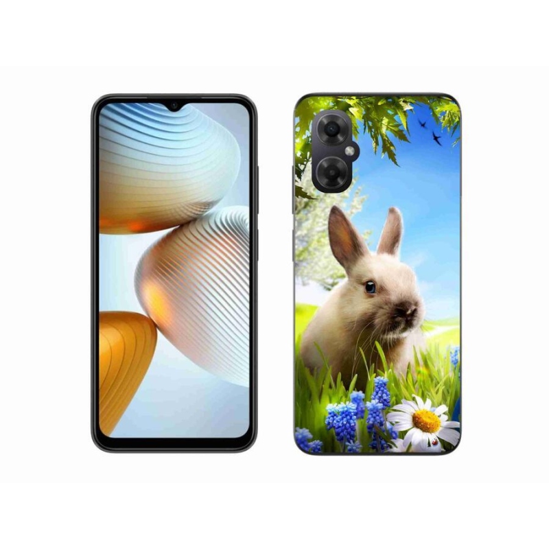 Gelový kryt mmCase na mobil Xiaomi Poco M4 5G - zajíček