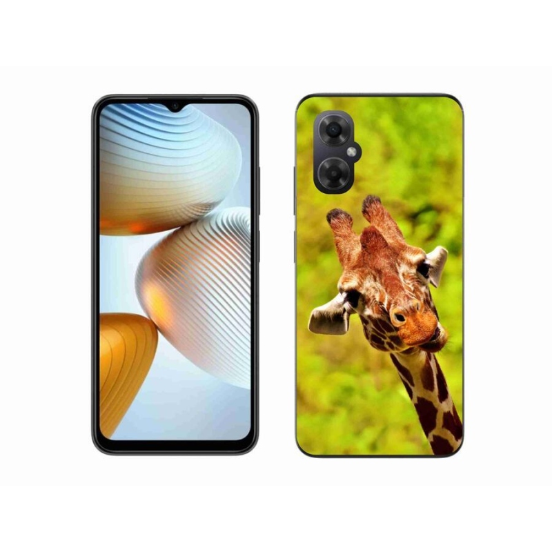 Gelový kryt mmCase na mobil Xiaomi Poco M4 5G - žirafa