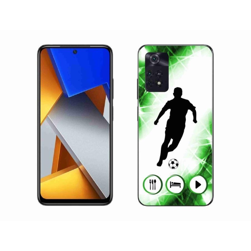 Gelový kryt mmCase na mobil Xiaomi Poco M4 Pro 4G - fotbalista