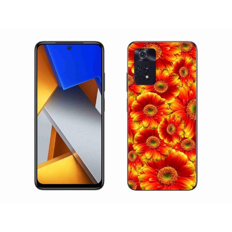 Gelový kryt mmCase na mobil Xiaomi Poco M4 Pro 4G - gerbera 1