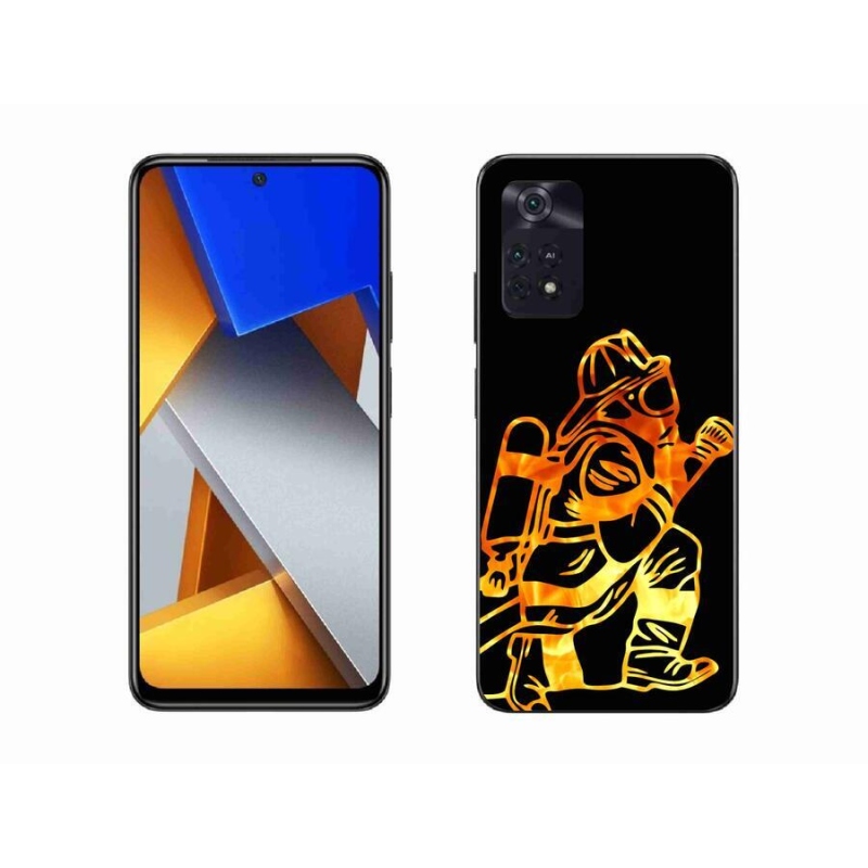 Gelový kryt mmCase na mobil Xiaomi Poco M4 Pro 4G - hasič 1