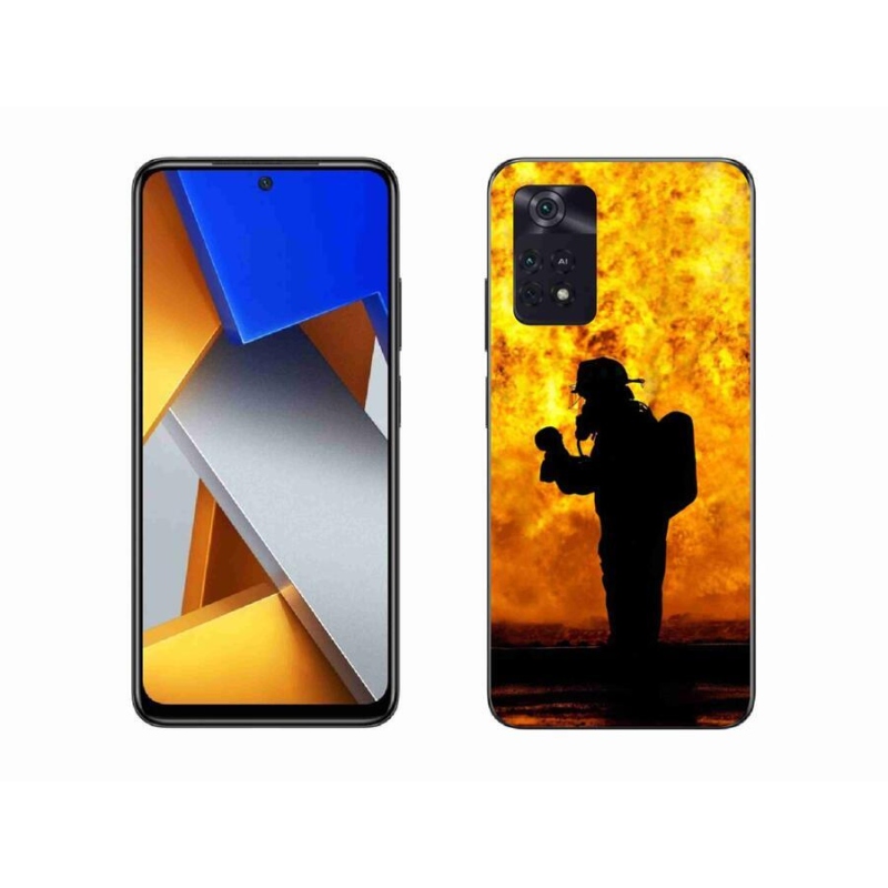 Gelový kryt mmCase na mobil Xiaomi Poco M4 Pro 4G - hasič