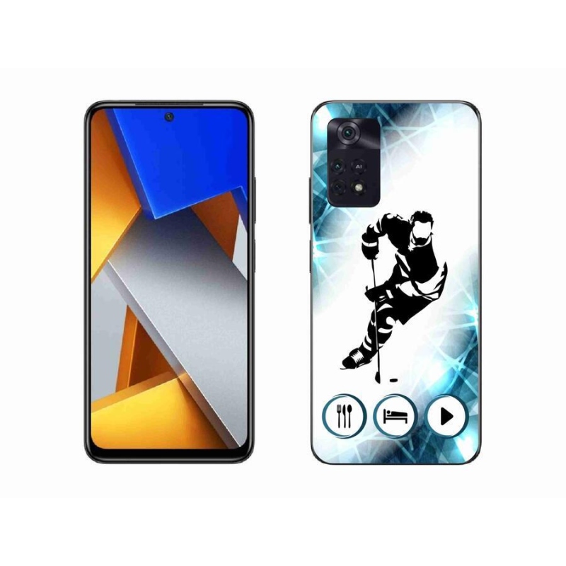 Gelový kryt mmCase na mobil Xiaomi Poco M4 Pro 4G - hokej 1