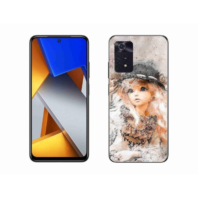 Gelový kryt mmCase na mobil Xiaomi Poco M4 Pro 4G - holčička s kloboukem