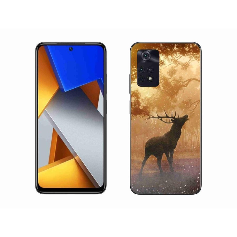 Gelový kryt mmCase na mobil Xiaomi Poco M4 Pro 4G - jelen v říji