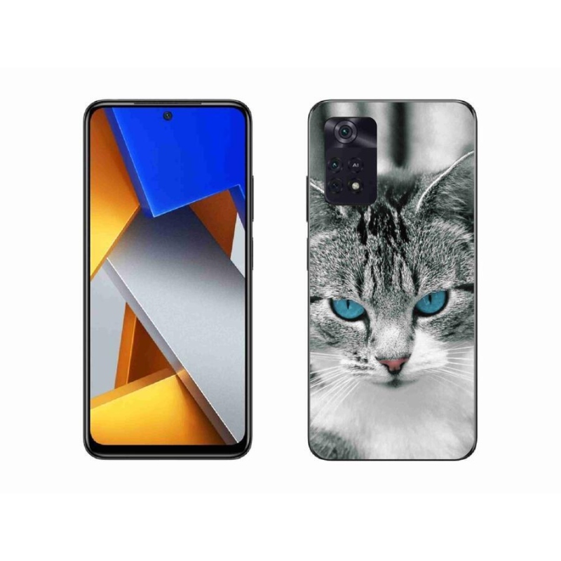 Gelový kryt mmCase na mobil Xiaomi Poco M4 Pro 4G - kočičí pohled 1