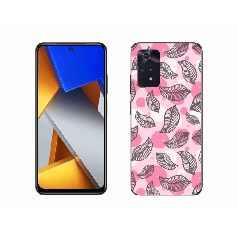 Gelový kryt mmCase na mobil Xiaomi Poco M4 Pro 4G - kreslené padající listy