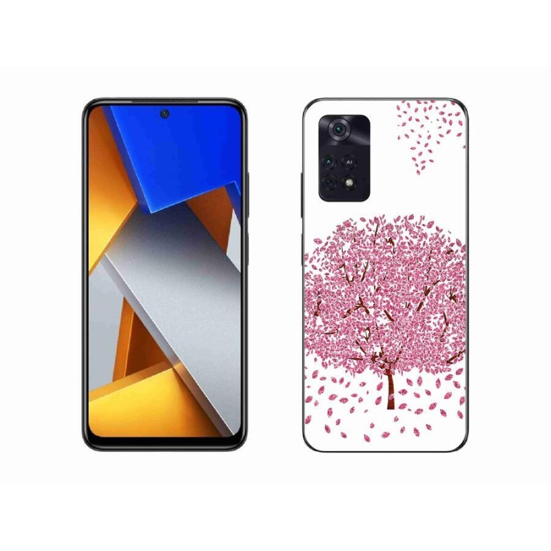 Gelový kryt mmCase na mobil Xiaomi Poco M4 Pro 4G - kreslený strom s listy