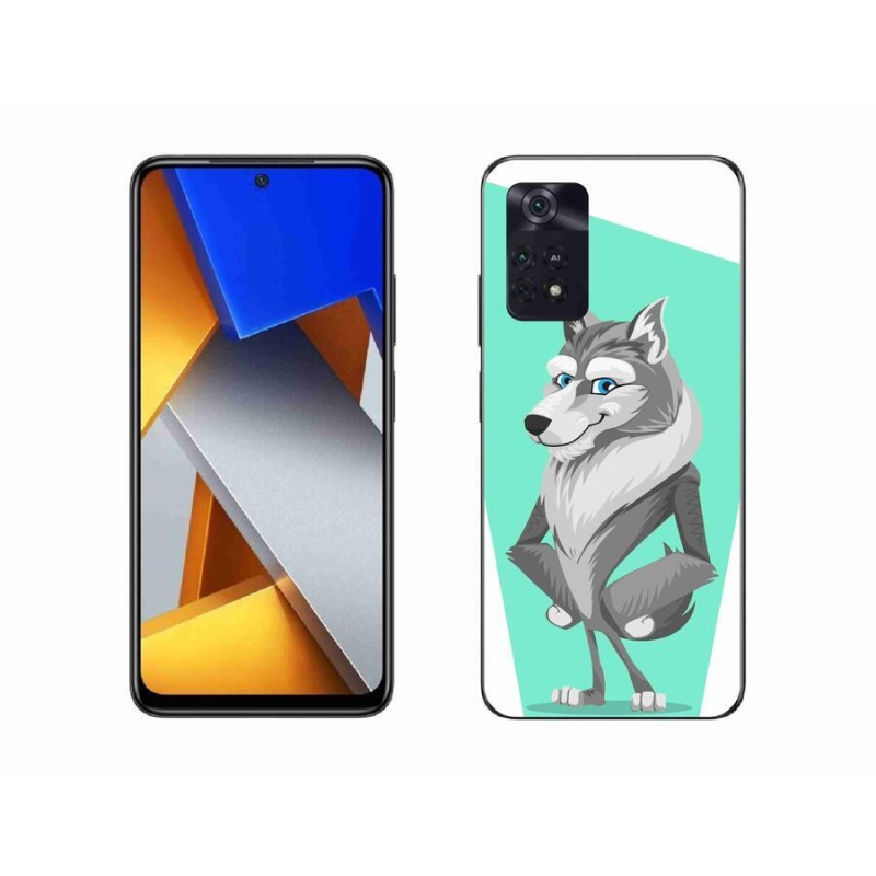 Gelový kryt mmCase na mobil Xiaomi Poco M4 Pro 4G - kreslený vlk