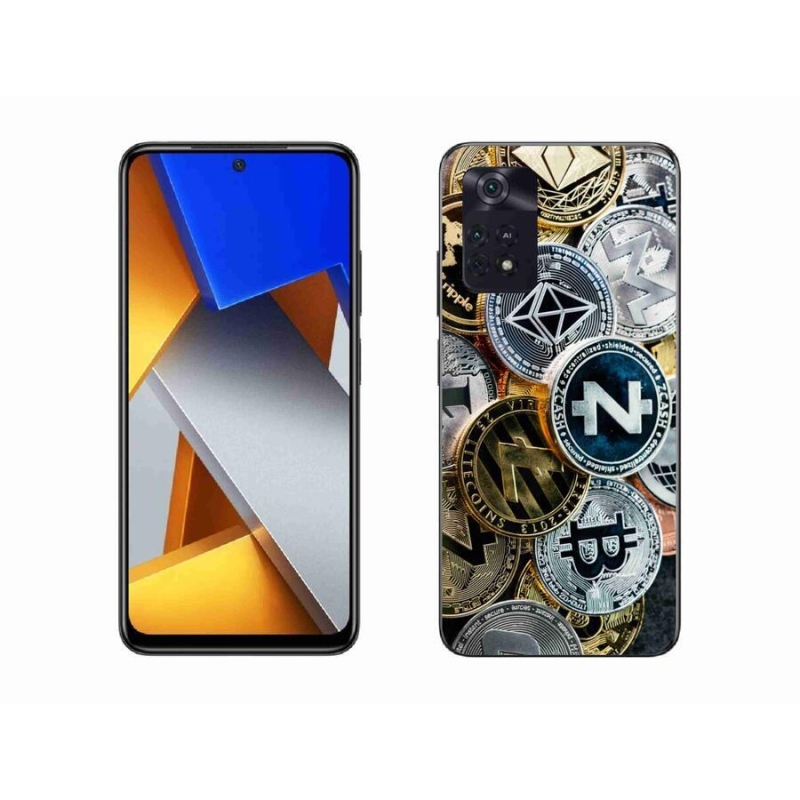 Gelový kryt mmCase na mobil Xiaomi Poco M4 Pro 4G - kryptoměny
