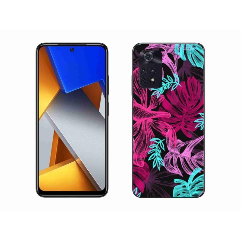 Gelový kryt mmCase na mobil Xiaomi Poco M4 Pro 4G - květiny 1
