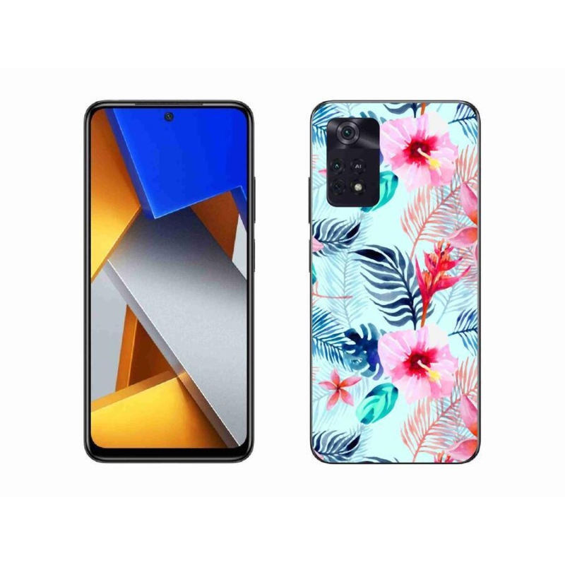 Gelový kryt mmCase na mobil Xiaomi Poco M4 Pro 4G - květiny