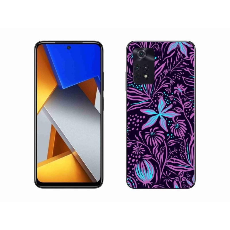 Gelový kryt mmCase na mobil Xiaomi Poco M4 Pro 4G - květiny 2