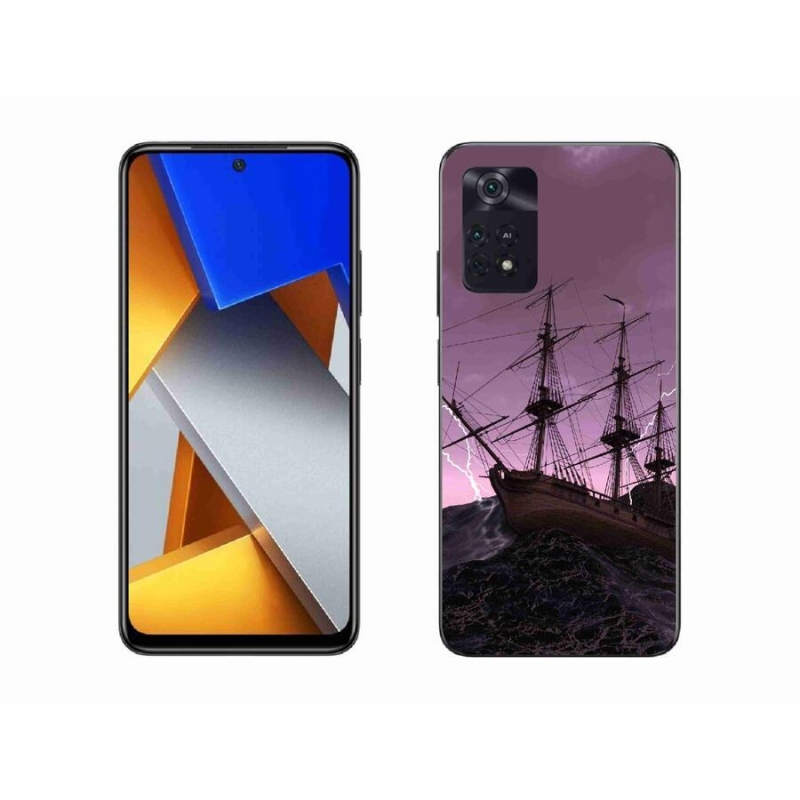 Gelový kryt mmCase na mobil Xiaomi Poco M4 Pro 4G - loď v bouři