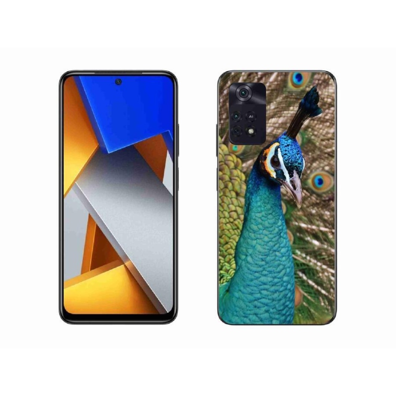 Gelový kryt mmCase na mobil Xiaomi Poco M4 Pro 4G - páv