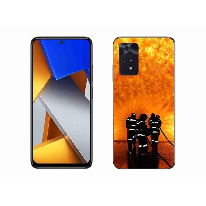 Gelový kryt mmCase na mobil Xiaomi Poco M4 Pro 4G - požár