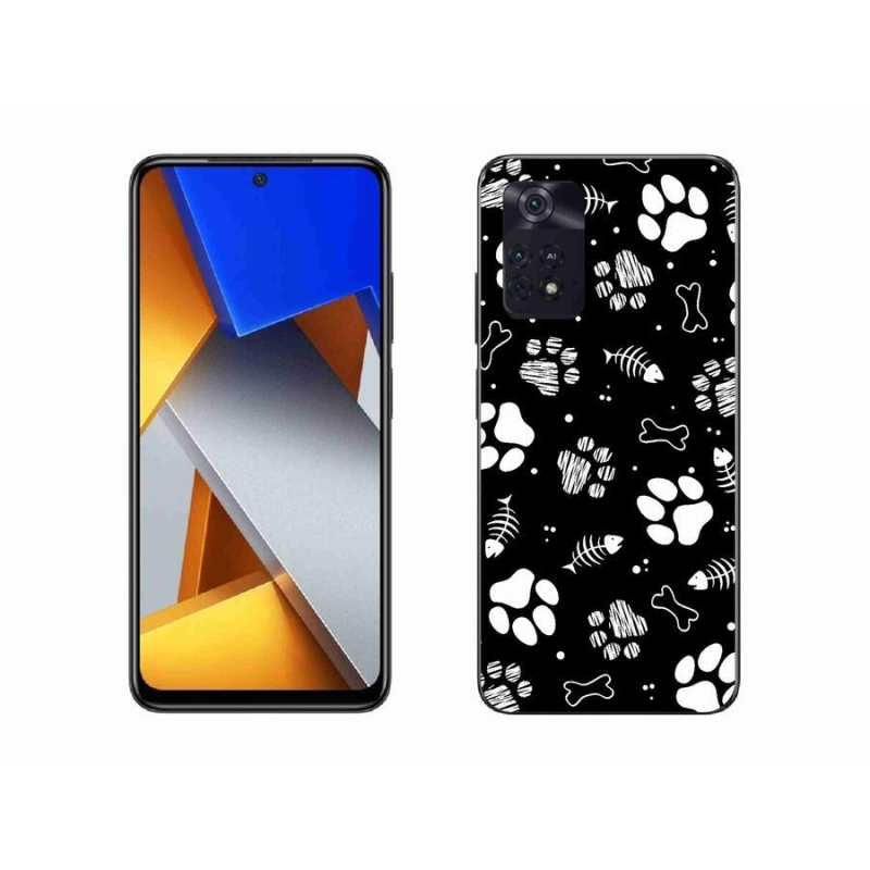 Gelový kryt mmCase na mobil Xiaomi Poco M4 Pro 4G - psí tlapky