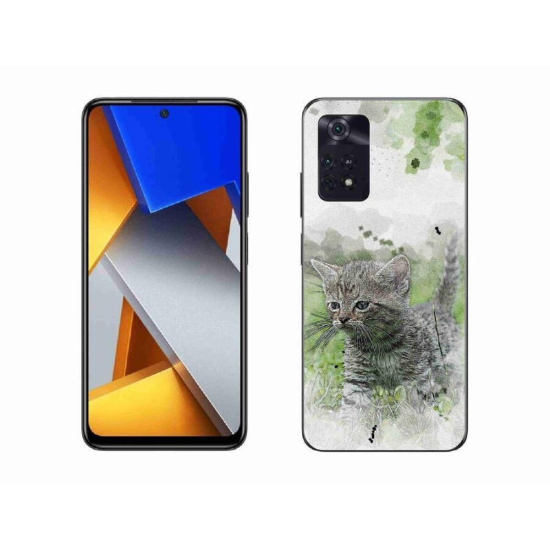 Gelový kryt mmCase na mobil Xiaomi Poco M4 Pro 4G - roztomilé kotě 1