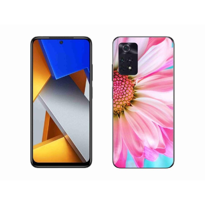 Gelový kryt mmCase na mobil Xiaomi Poco M4 Pro 4G - růžová květina