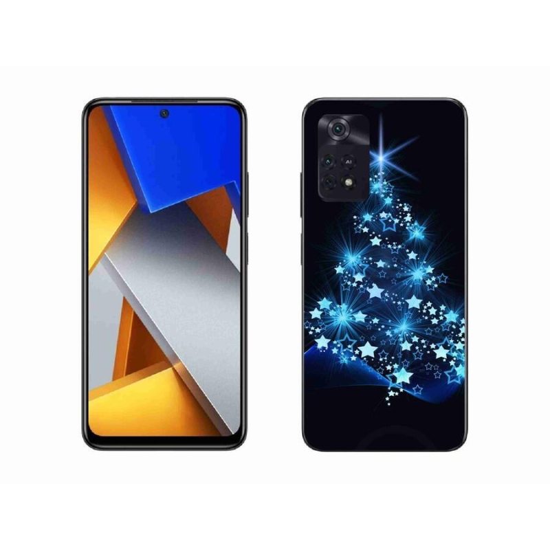 Gelový kryt mmCase na mobil Xiaomi Poco M4 Pro 4G - vánoční stromek