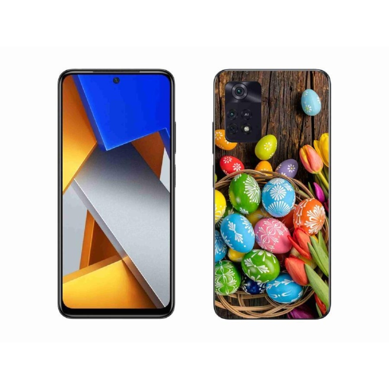Gelový kryt mmCase na mobil Xiaomi Poco M4 Pro 4G - velikonoční vajíčka