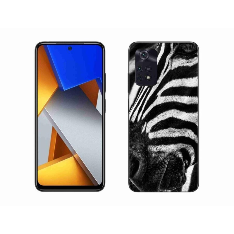 Gelový kryt mmCase na mobil Xiaomi Poco M4 Pro 4G - zebra