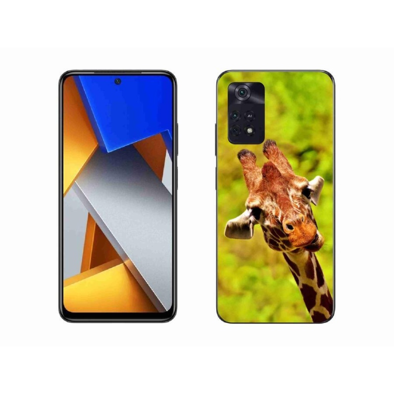 Gelový kryt mmCase na mobil Xiaomi Poco M4 Pro 4G - žirafa