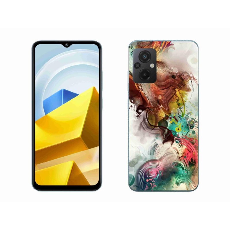 Gelový kryt mmCase na mobil Xiaomi Poco M5 4G - abstrakt 1