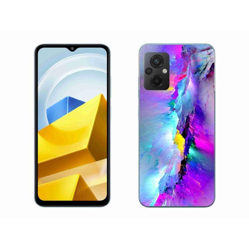 Gelový kryt mmCase na mobil Xiaomi Poco M5 4G - abstrakt