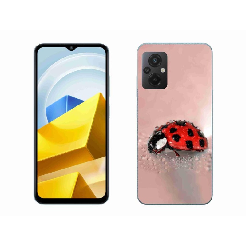 Gelový kryt mmCase na mobil Xiaomi Poco M5 4G - beruška