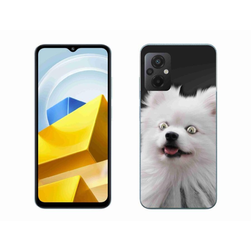 Gelový kryt mmCase na mobil Xiaomi Poco M5 4G - bílý špic