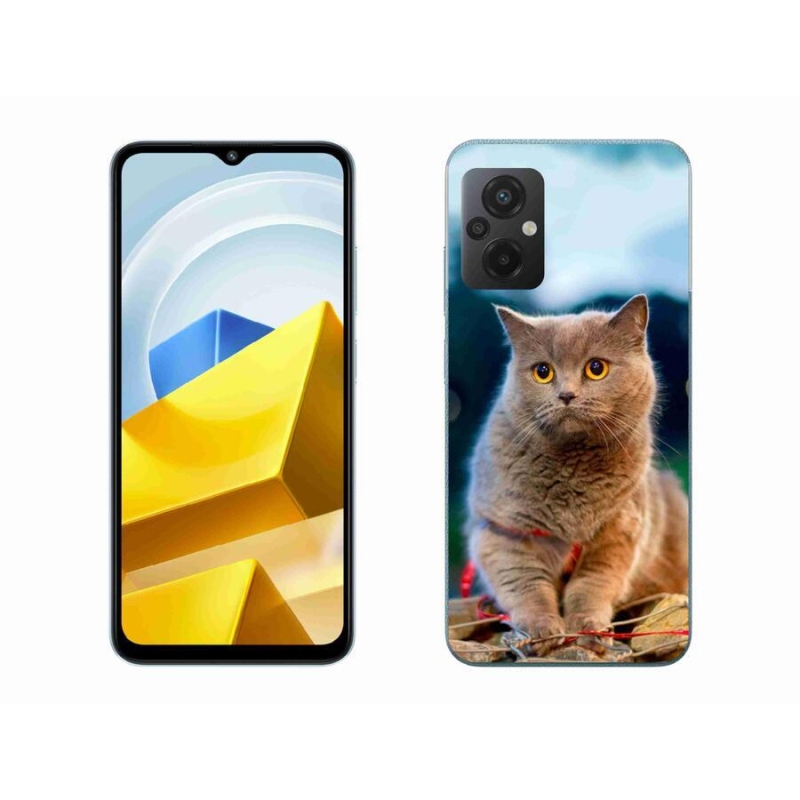 Gelový kryt mmCase na mobil Xiaomi Poco M5 4G - britská modrá 2