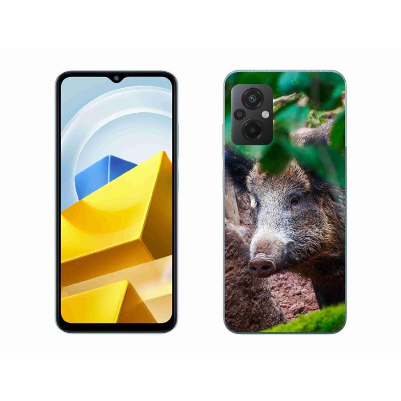 Gelový kryt mmCase na mobil Xiaomi Poco M5 4G - divoké prase
