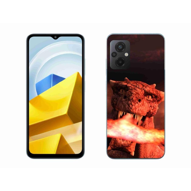 Gelový kryt mmCase na mobil Xiaomi Poco M5 4G - drak