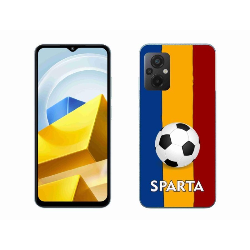 Gelový kryt mmCase na mobil Xiaomi Poco M5 4G - fotbal 1