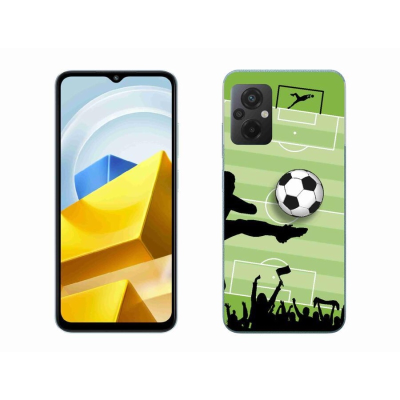Gelový kryt mmCase na mobil Xiaomi Poco M5 4G - fotbal 3