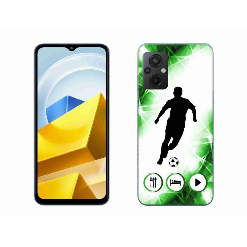 Gelový kryt mmCase na mobil Xiaomi Poco M5 4G - fotbalista
