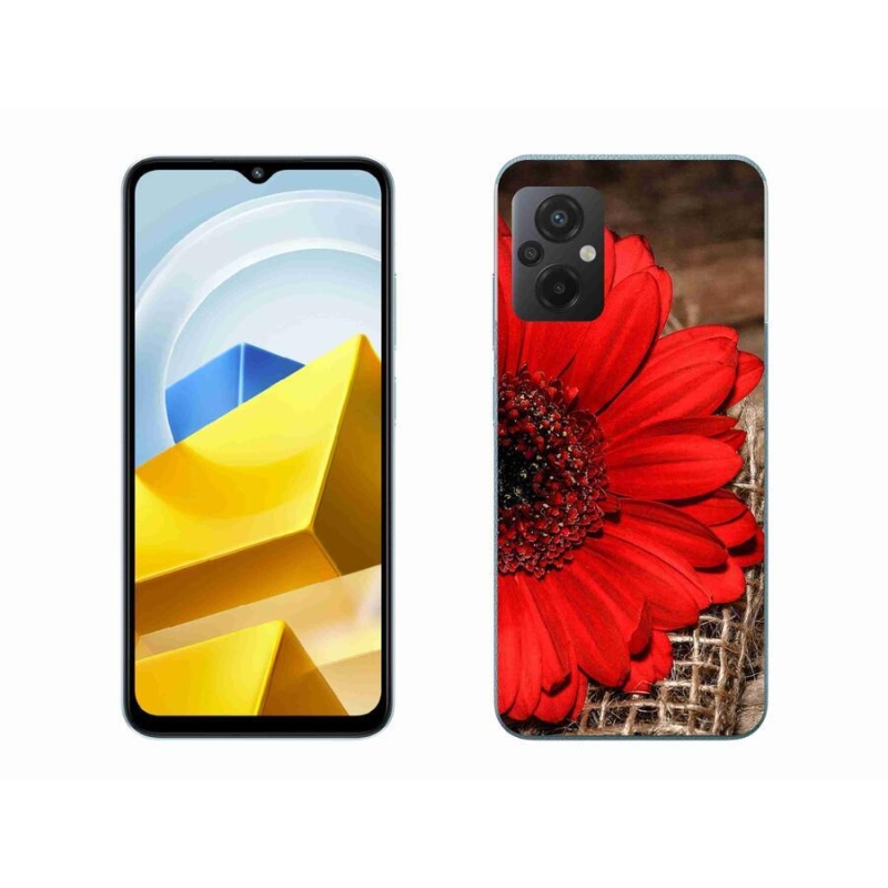Gelový kryt mmCase na mobil Xiaomi Poco M5 4G - gerbera