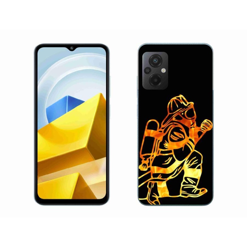 Gelový kryt mmCase na mobil Xiaomi Poco M5 4G - hasič 1