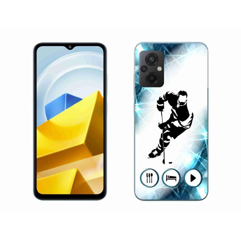 Gelový kryt mmCase na mobil Xiaomi Poco M5 4G - hokej 1