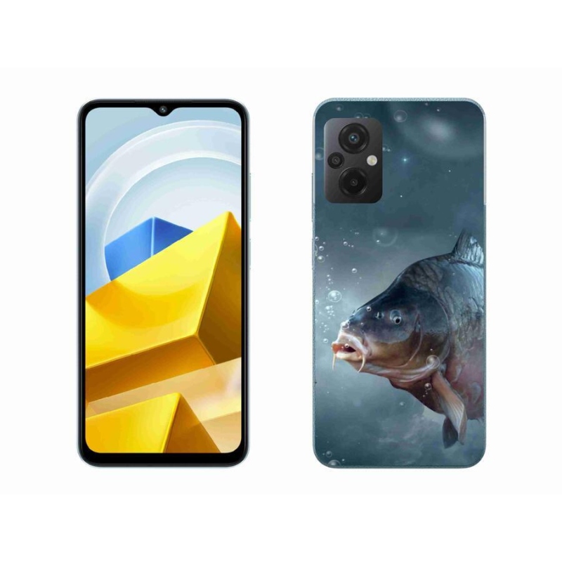 Gelový kryt mmCase na mobil Xiaomi Poco M5 4G - kapr a bublinky